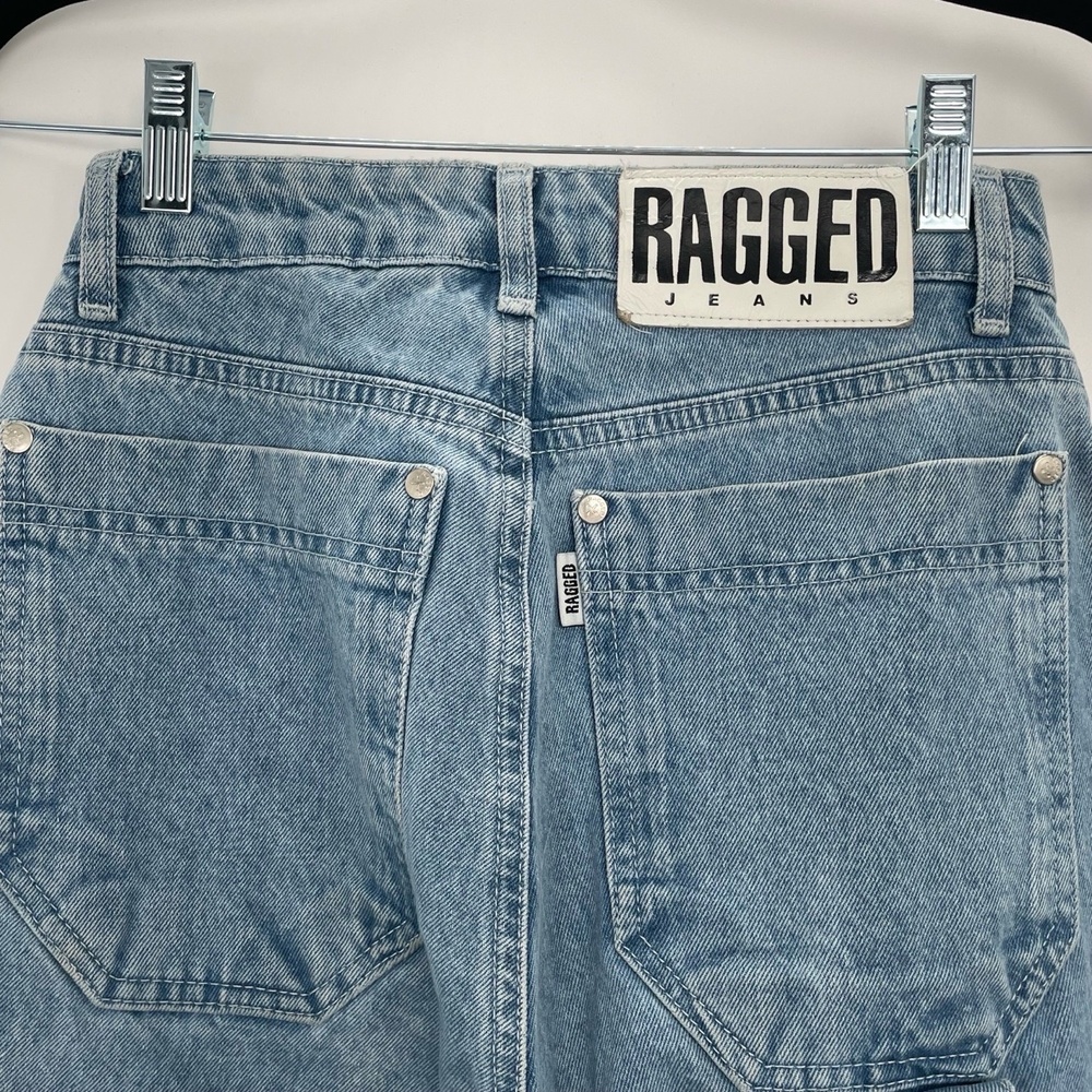 Ragged Priest Carpenter UtiliyuJeans Light Blue Wash High Waisted Paneled 26 - Picture 7 of 10
